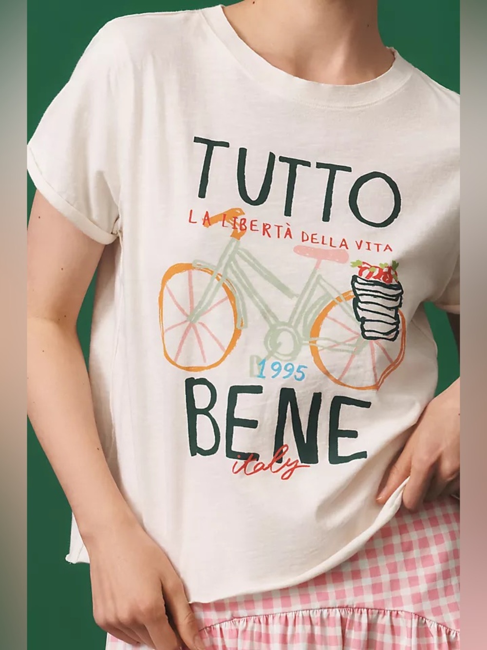 Maeve SimplyExtraJordanary x Anthropologie Tutto Bene Graphic T-Shirt